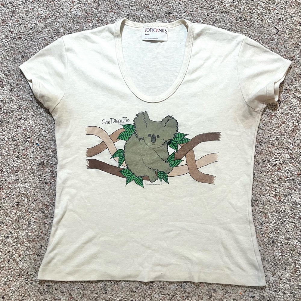 Vintage 1980 San Diego Zoo Koala Crop Top